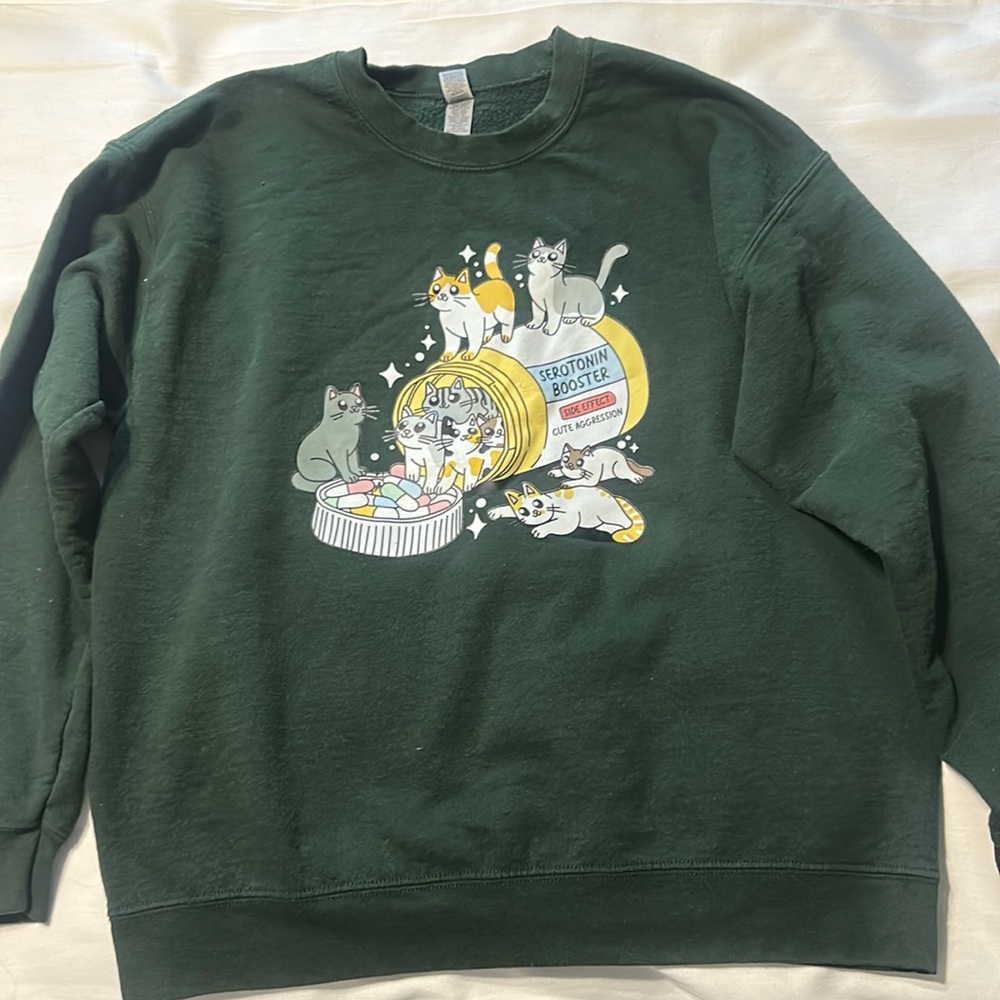 Cat Crew neck sweatshirt